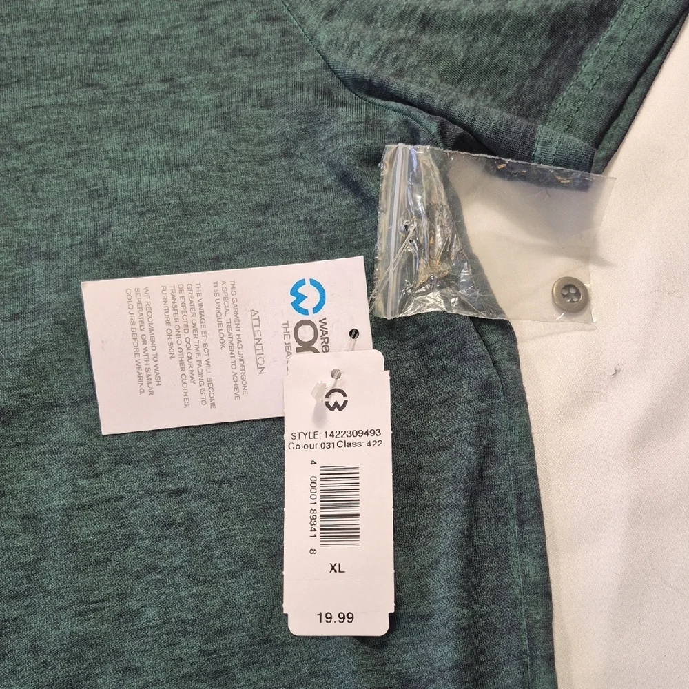 Warehouse One My Everyday Tee Green Size. XL NWT - Picture 3 of 12